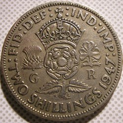 George VI - Two Shillings / Florin 1947 - Great Britain
