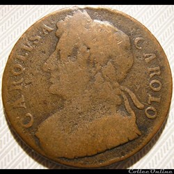 Charles II - Halfpenny ca. 1672-1675 Kingdom of England