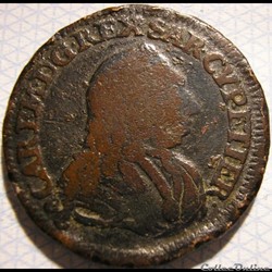 1741 Royaume de Sardaigne, 3 Cagliarese - Charles-Emmanuel III de Savoie