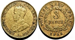 George V - 3 Pence 1926 - British West Africa