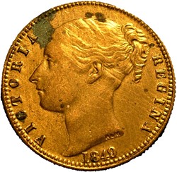 Queen Victoria - 1849 One Sovereign Model - The Prince of Wales, GB