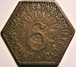 Six Pence Token - London Cooperative Society LTD