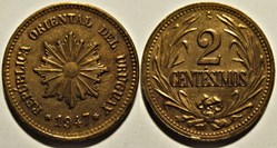 Uruguay - 2 Centésimos 1947