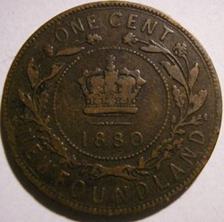 Victoria - One Cent 1880 Newfoundland