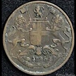 King William IV - One Quarter Anna 1835 Madras Presidency