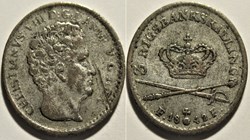 Christian VIII Denmark - 3 Rigsbankskilling 1842
