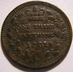 Victoria - One Third Farthing 1881 - Kingdom of Great Britain