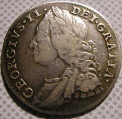 George II - 6 Pence 1758/7 Great Britain