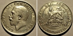 George V - One Shilling 1914 - Great Britain