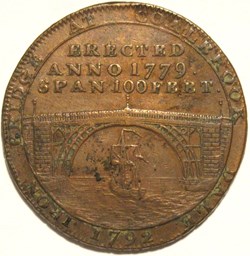 1792 HalfPenny, Coalbrook Dale Token - Shropshire, England