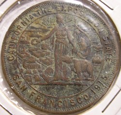 1915 Exhibition Token - Expo Panama Pacific International USA
