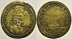 Louis XIV - 1676 Louvre, Jeton de Nuremberg