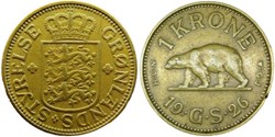Christian X of Denmark - 1 Krone 1926 - Greenland