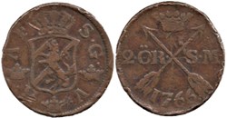 Sweden, King Adolf Fredrik - 2 Öre 1766
