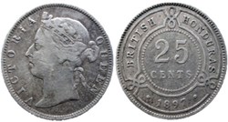 Victoria - 25 Cents 1897 - British Honduras