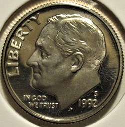 1992 San Francisco Dime
