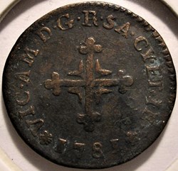1781 Royaume de Sardaigne, 1/2 Soldo - Victor-Amédée III de Savoie