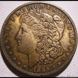 1885 San Francisco Dollar - Repunched Mintmark