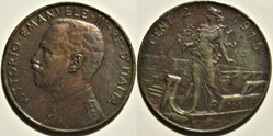 1915 Regno d'Italia, 2 Centesimi, Roma - Vittorio Emanuele III