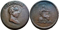 ca.1820' One Farthing, Columbia (ex.2)