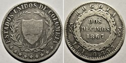 2 Decimos 1867 Bogota