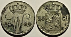Willem I of Nederland - 25 Cents 1826 Brussels