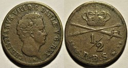 Christian VIII Denmark - ½ Rigsbankskilling 1842
