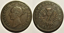 Victoria - HalfPenny 1840 - Nova Scotia (ex.2)