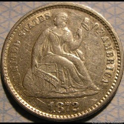 1872 Half Dime