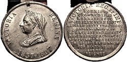 Victoria - 1897 Diamond Jubilee Medal & Ribbon - GB