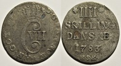 Christian VII - 4 Skilling Dansk 1783