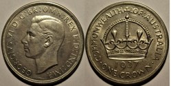 George VI - One Crown 1937, Coronation - Commonwealth of Australia