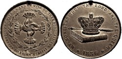 Compton Pilgrims Benefit Society - Medal 1836 Great Britain