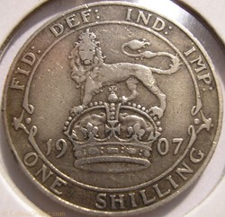 Edward VII - One Shilling 1907 United Kingdom of G.B.