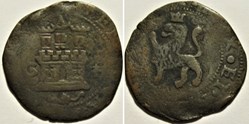 ca. 1520-1556 Cuenca, 2 Maravedis - Isabel de Castilla & Fernando de Aragon