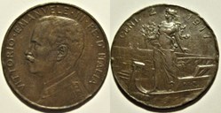 1917 Regno d'Italia, 2 Centesimi, Roma - Vittorio Emanuele III