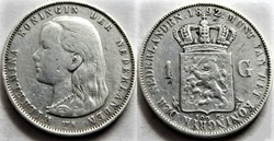 Wilhelmina of Nederland - 1 Gulden 1892