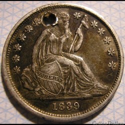 1839 o Dime / 10 Cents