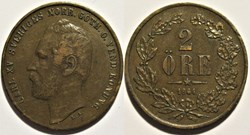 Sweden - Karl XV - 2 Öre 1864
