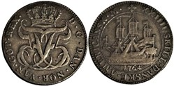Frederik V of Denmark - 24 Skilling 1763, Danish West Indies