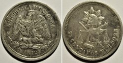 México - 25 Centavos 1882 Mo