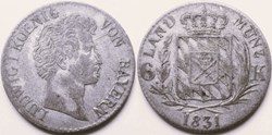 Ludwig I - 6 Kreuzer 1831 - Kingdom of Bavaria