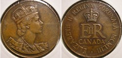 Elizabeth II UK - 1953 Coronation Medal - Canada