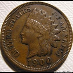 1900 One Cent (ex.2)