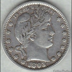 1893 Quarter Dollar