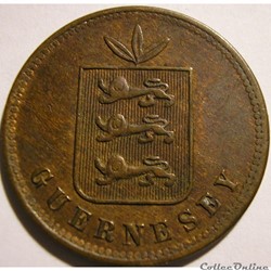 States of Guernsey - 4 Doubles 1864