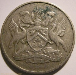Elizabeth II - 25 Cents 1972 - Trinitad & Tobago
