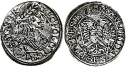 1667 Silesia, 3 Kreuzer - Leopold I Holy Roman Emperor