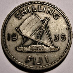 George V - One Shilling 1935 - Fiji
