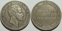 Friedrich Wilhelm III - 1 Mining Thaler 1828, Kingdom of Prussia